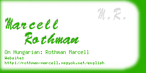 marcell rothman business card